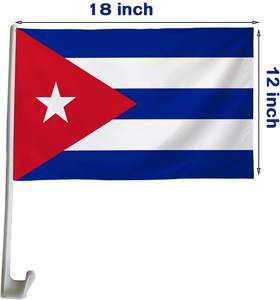 Bandera cubana personalizada de doble cara para exteriores, bandera cubana de alta calidad con poste, 18X12 pulgadas, venta al por mayor - Product Image 2