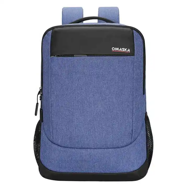 OMASKA 사용자 정의 로고 캐주얼 비즈니스 가방 대용량 주머니 a dos 방수 15.6 인치 캐주얼 노트북 배낭
