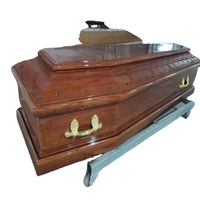 FSC ataúd de madera maciza de estilo europeo para la venta ataúdes funerarios ecológicos