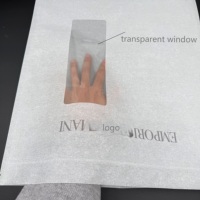Sac en T-shirt en cellulose biodégradable personnalisé avec fermeture éclair réutilisable et doublure PE imperméable pour le rangement des chaussettes et des vêtements