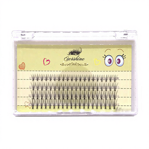 Pestañas Postizas de Fibra Sintética Hechas a Mano con Diseño de <span class=keywords><strong>Hada</strong></span> de las Flores para Aplicación en el Medio de las Pestañas - Product Image 1