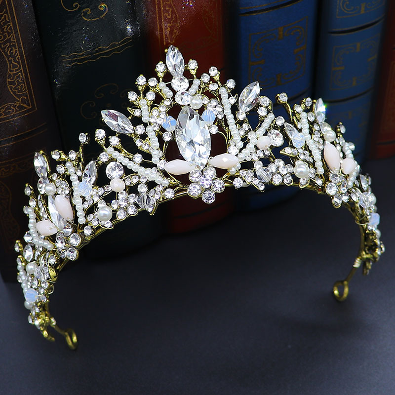 Fansheng фабрика 2021 Красивая жемчужная тиара ручной работы роскошный Циркон Девушка Тиара Свадебные короны
