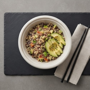 CANEX 12 oz Bagasse Bowl Eco-Friendly Sustainable Disposable Compostable <b>Microwave</b>-Safe Plastic-Free Food Container - Product Image 1