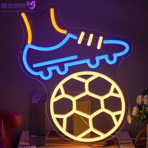 Enseigne néon LED personnalisable pour le football – Haute luminosité RGB multicolore avec télécommande pour une ambiance lumineuse professionnelle ou domestique - Product Image 1