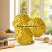 Papier d'aluminium alimentaire pour emballage de chocolat, feuille de papier d'aluminium laminé doré