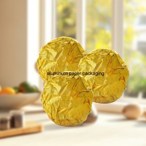 食品アルミ紙包装チョコレート包装紙ラミネート金アルミ箔シート - Product Image 3