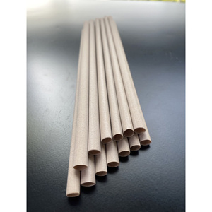 Pajitas de Fibra Vegetal Natural Biodegradables y Compostables de Primera Calidad para Cafeterías, Restaurantes y Comida para Llevar - Product Image 1