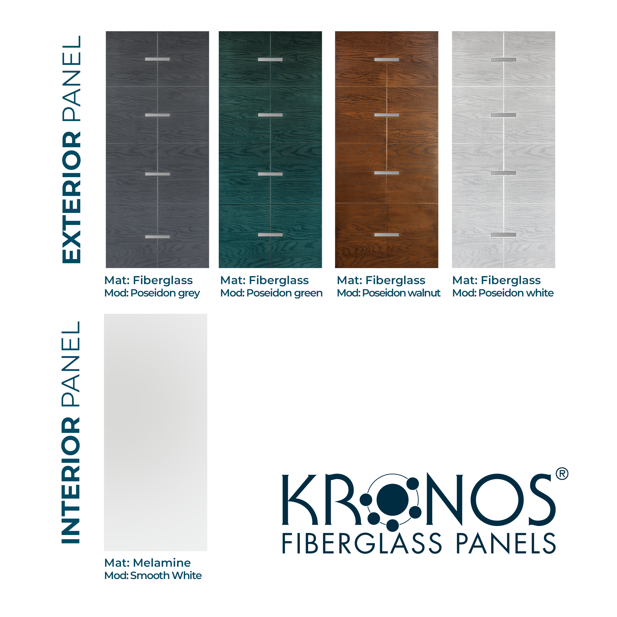 Int: White, Ext:White/Grey/Walnut/Green