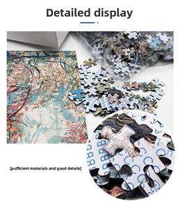 Puzzle éducatif en bois <span class=keywords><strong>populaire</strong></span> pour enfants de 2 à 4 adultes, 1000 pièces, paysage d'animaux, vente en gros - Product Image 3