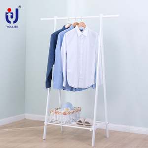 منظم ملابس معدني من النوع القائم بسمعة صلبة قابل للطي لتركيب خط الملابس - Product Image 4