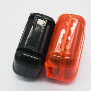 Abs Earphone Storage Case For Earbuds Blue Black Orange Transparent Headphone <b>Cable</b> Box - Product Image 2