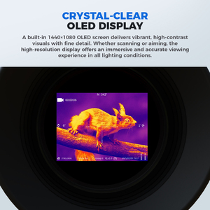 Monocular de Imagen Térmica con Visión Nocturna de 50Hz, Telémetro LRF, WiFi, Zoom Digital 8X, IP67 - Product Image 5