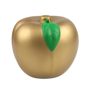 Pu Foam Peach Shape Soft Toy With <b>Leaf</b> Design For Promotional Activities - Product Image 5