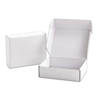 Boîtes postales en carton robuste à couvercle pliant et auto-scellant, en carton couché offset duplex fantaisie, format petit colis avec rabats.