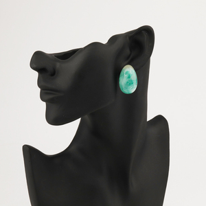 KJ Thiết Kế Ban Đầu Đồ Trang Sức Thời Trang Bông Tai Set Đá Cẩm Thạch Nhựa Waterdrop Stud Dangle Bông Tai - Product Image 2