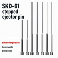 En Stock: Punzón de Molde SKD61 con Diseño Escalonado y Nitruración Superficial, Estándar JIS MISUMI para Moldes de Plástico, Silicona y Caucho