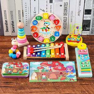 Giocattoli per bambini in legno blocchi arcobaleno montessori <span class=keywords><strong>puzzle</strong></span> giocattolo in legno stili misti in un set giocattoli per bambini in legno - Product Image 4