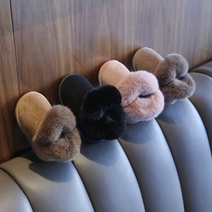 Bottes d'hiver chaudes et douces en peluche pour enfants, bottes de neige à fourrure pour bébés, garçons et filles, semelle intermédiaire en bois, à enfiler - Product Image 3