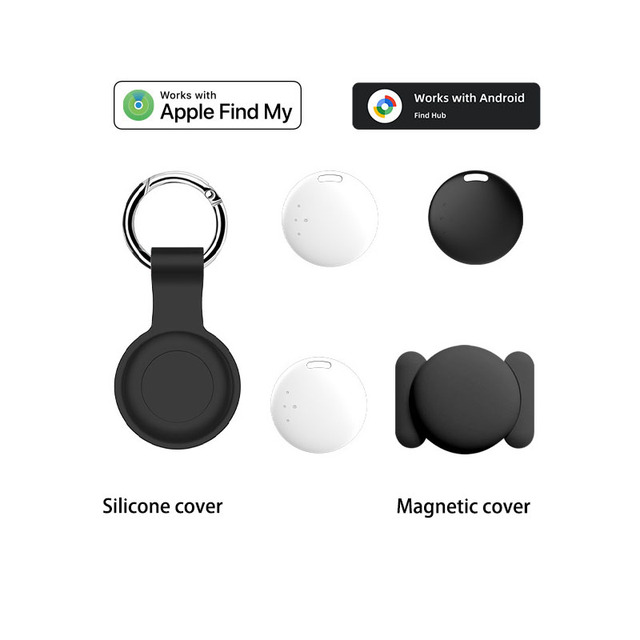 IOS Android Google FindMy Device Air Tag GPS Tracker with Magnetic Cover Anti Lost Global Position Tracking Smart Tracker Tag