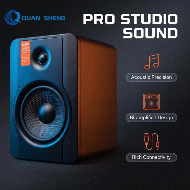 BX5D2 High Quality 5 Inch Monitor Speaker Sound Music Production Monitor Speakers