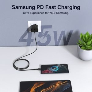 Caricabatterie da Muro Originale 45W PD PPS ad Alta Velocità con Spina EU/US/UK, Ricarica Rapida per <span class=keywords><strong>Samsung</strong></span> Galaxy S25 S24 Ultra - Product Image 2