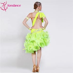 Robe de soirée verte pour femme, style cocktail, club, <span class=keywords><strong>danse</strong></span> latine, L-12464 - Product Image 4