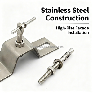 Support mural en acier inoxydable <span class=keywords><strong>pour</strong></span> revêtement mural en pierre <span class=keywords><strong>pour</strong></span> systèmes <span class=keywords><strong>de</strong></span> murs-rideaux et <span class=keywords><strong>de</strong></span> façades - Product Image 4