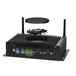Mini PC industriel à refroidissement par ventilateur, Core I7-10510U, DDR4 64 Go de RAM, 2xRJ45 LAN, 2xCOM, compatible Win10/11, Core I7-10510u, industriel - Product Image 1