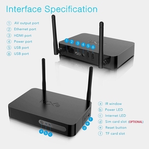 Boîtier <span class=keywords><strong>TV</strong></span> Android 4G LTE 4K Amlogic S905X4 2 Go DDR4 16 Go EMMC USB 3.0 2T2R Double Wi-Fi BT5.1 Décodage AV1 HDR10+ HD 2.1 Décodeur - Product Image 2