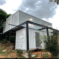 Maison préfabriquée moderne en conteneur pour l'Australie, structure en acier extensible de 20 pieds et 40 pieds, unité d'habitation annexe (ADU), design approuvé par le conseil municipal