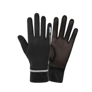Gants de protection solaire pour femmes, fins, en soie glacée, pour l'été, le cyclisme, la conduite, la pêche, à doigts rabattables, sans doigts, séchage rapide, pour activités de plein air - Product Image 2