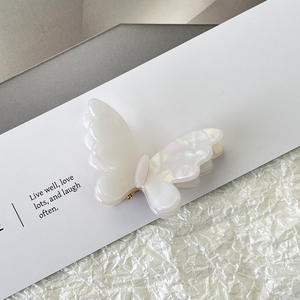 Pinza de Pelo de Mariposa de Doble Capa de Acetato Coreano, Accesorios para el Cabello para Niñas, para Fiestas y Uso Diario - Product Image 6
