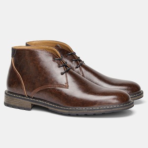 Venta directa de fábrica, botas <span class=keywords><strong>Chelsea</strong></span> para hombre, botas de desierto de talla grande de cuero PU, precio al por mayor - Product Image 1