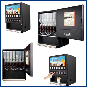 Machine à <span class=keywords><strong>café</strong></span> instantanée commerciale 7870TK-7 | 7 réservoirs de poudre 10 tasses/min <span class=keywords><strong>distributeur</strong></span> de boissons chaudes/froides écologiques multi-prises - Product Image 2