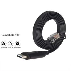 Câble de console plat USB A mâle vers Rj45 avec jeu de puces PL2302 pour routeur - Product Image 3