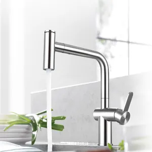 New Design Brass Pull Down Kitchen Sink Mixer Tap Stainless Steel Kitchen Faucet