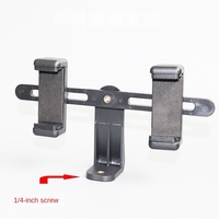 Support de téléphone de bureau pour diffusion en direct, support d'extension multi-caméras/double caméra, rotation à 360 degrés, pince à vis, suivi intelligent pour le gaming
