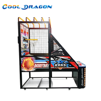 Machine de jeu d'arcade de basketball de rue, équipement de tir au basket-ball d'intérieur à monnayeur, garantie 1 an
