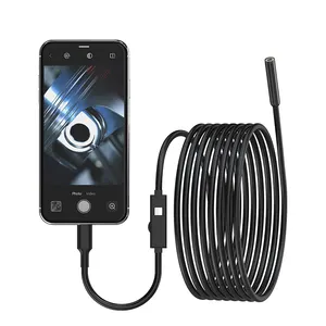 8mm Telescoping Wifi Endoscope 1080P HD Rigid Snake Camera USB Flexible Borescope Spare Parts IOS Endoscope For Iphone Tablet