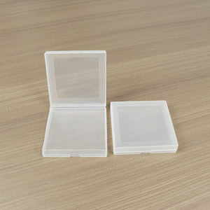 Square Frosted PP Plastic <b>Storage</b> <b>Box</b> 9x9x1.7cm Transparent Cover For <b>Small</b> Parts Tools Card Lens Case - Product Image 2