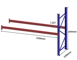 כבד קר התגלגל פלדה מגולגל קרן סלקטיבית מדפים מחסן מתכוונן אחסון וצריפי מזרן - Product Image 1