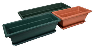 Fábrica al por mayor Patio al aire libre Balcón rectangular Vegetales y flores Plantación a través de macetas de plástico - Product Image 2