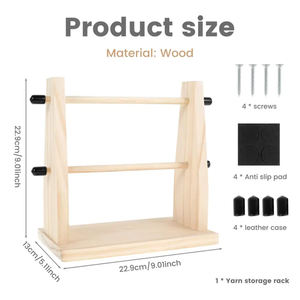 Support <span class=keywords><strong>de</strong></span> fil <span class=keywords><strong>en</strong></span> <span class=keywords><strong>bois</strong></span> support <span class=keywords><strong>de</strong></span> fil <span class=keywords><strong>de</strong></span> <span class=keywords><strong>bois</strong></span> support Double rangement rotatif pour <span class=keywords><strong>boule</strong></span> <span class=keywords><strong>de</strong></span> fil <span class=keywords><strong>de</strong></span> Crochet fournitures <span class=keywords><strong>de</strong></span> Crochet à tricoter - Product Image 6