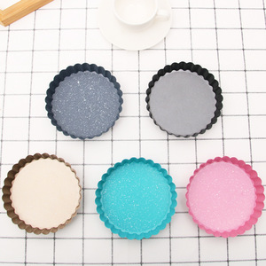 ถาดอบขนมทรงกลมขนาดเล็ก ทำจากเหล็กกล้าคาร์บอนเคลือบเทฟลอนแบบไม่ติด สำหรับอบเค้กและขนมปังขนาดเล็ก - Product Image 3