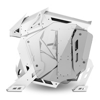Boîtier PC ATX Lovingcool avec panneau latéral en verre trempé, kit de refroidissement liquide pour processeur, boîtier d'ordinateur de taille moyenne pour jeux PC