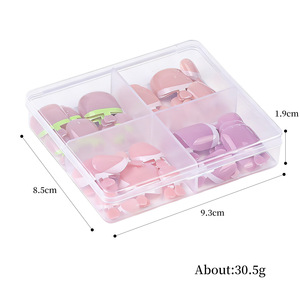 Puntas de Uñas Francesas con Efecto Ojo de Gato, Uñas Postizas con Brillo, 4 Piezas/Juego en Caja, Adhesivos para Uñas de los Pies - Product Image 5