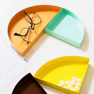 Eisen Metall rundes Tablett für zu Hause Küche Wohnzimmer-zum Servieren von Snacks Kosmetik Schmuck oder Lebensmittel Lagerung und <span class=keywords><strong>Display</strong></span> - Product Image 6