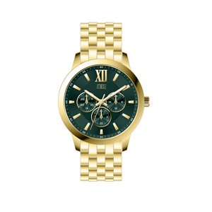 นาฬิกาควอทซ์สำหรับผู้ชายพร้อมสายโลหะที่ทนทาน ดีไซน์แบบสามหน้าปัดสุดคลาสสิก เหมาะสำหรับธุรกิจ ใช้ในชีวิตประจำวัน และงานปาร์ตี้ - Product Image 2