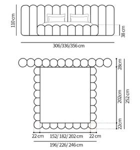 Italiaanse Stof Dubbel Breed <span class=keywords><strong>Bed</strong></span> Voor Slaapkamer Zacht Liggend Gestoffeerd Comfortabel Tweepersoonsbed - Product Image 4