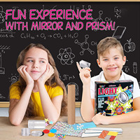 Kit d'artisanat de kaléidoscope bricolage avec prisme, jouet éducatif STEM d'expérimentation scientifique d'illusion d'optique